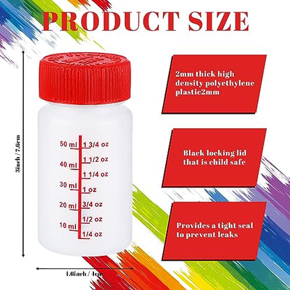 120 Pcs Touch up Paint Bottle with Brush Mixing Ball (120 Count)