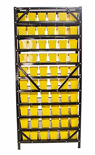 TLPB60 60 Parts Bin Shelving Organize with Plastic Bins for Garage