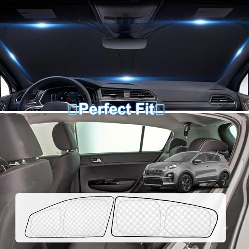 6pcs Thicken Sun Shades for KIA Sportage 2017 (6 Count)