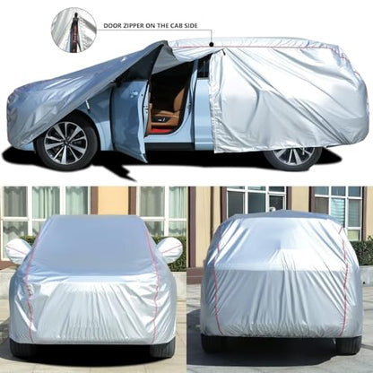 Hard Shell Car Cover for Automobiles with Zipper Design