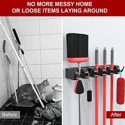 Broom Holder Wall Mount