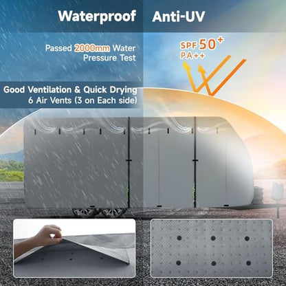 RV Cover 7 Layers Heavy Duty Travel Trailer Cover