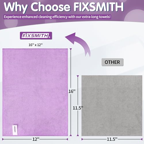 Purple Microfiber Cleaning Cloth (8 Count)
