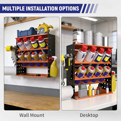 Wall Mount Spray Can Holder