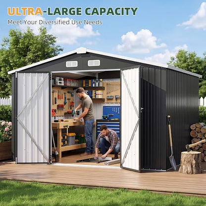 9.8x7.6 FT Shed Outdoor Storage Shed