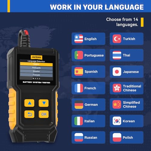 Car Battery Tester 12V 24V Cranking Charging Load 30