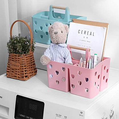 Portable Shower Caddy Plastic Shower Basket Organizer with Handle