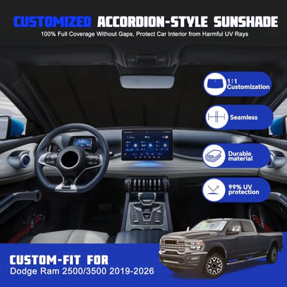 Windshield Sun Shade for Dodge Ram 2500