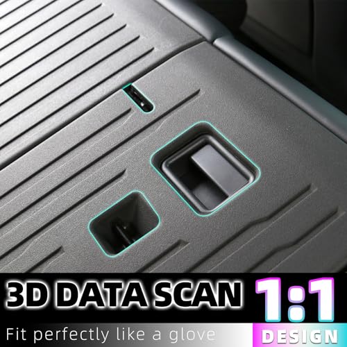 3PCS Cargo Liner Rear Seat Back Cover for 2026 Tesla Model Y Juniper 5 (3 Count)