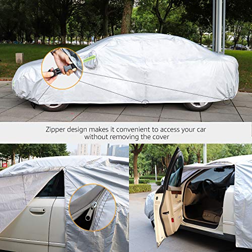 Silver Weatherproof Car Cover
