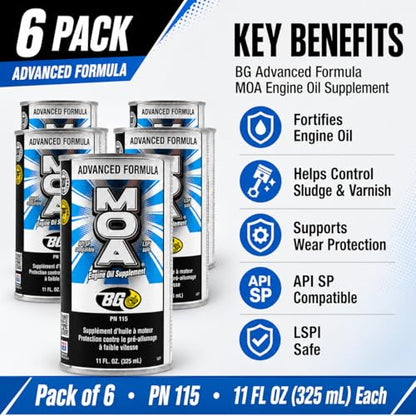 BG Advanced Formula MOA PN 115 Motor Oil Additive (66 Fl Oz)