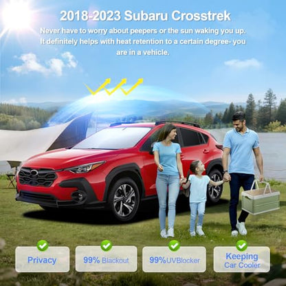 8pcs Car Window Shades for Subaru Crosstrek 2018