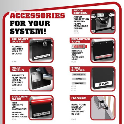 00110 2.5" Official Mudflap System