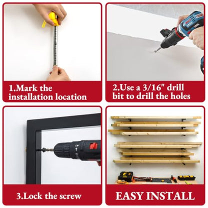 Lumber Storage Rack Wall Mounted (4 Count)