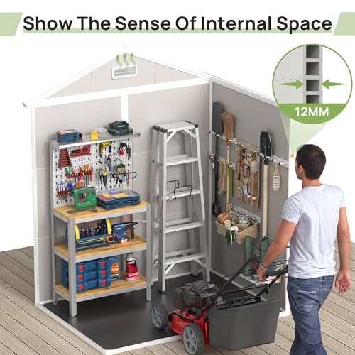 Resin Outdoor Storage Shed with Floor