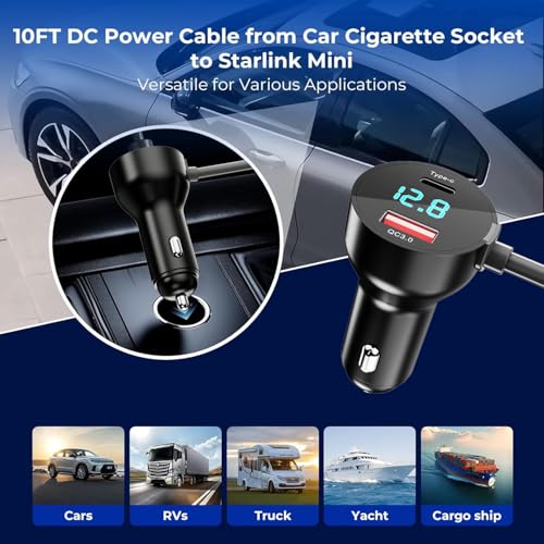 3 in 1 Starlink Mini Cable 10FT