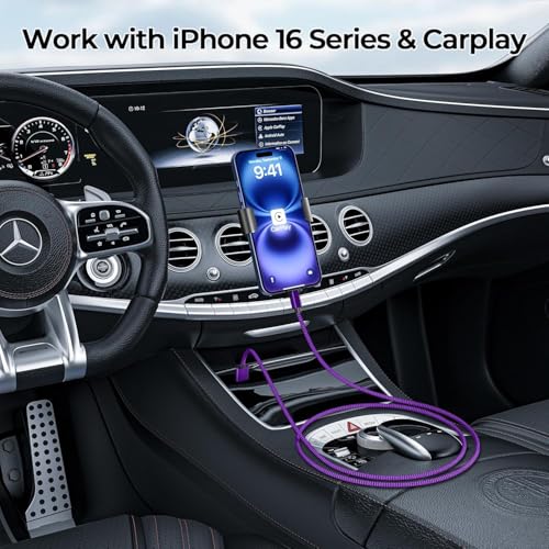 for iPhone 17 16 Pro Max Charger Cord (3 Count)