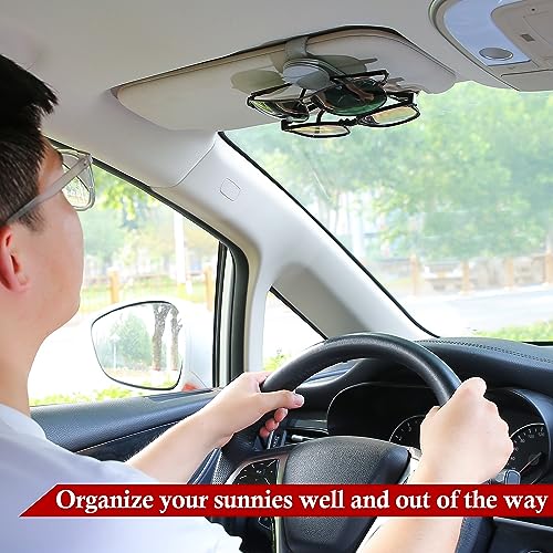 2 Pack Sunglasses Holder for Car Visor