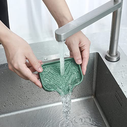 Silicone Soap Dish with Drain Spout