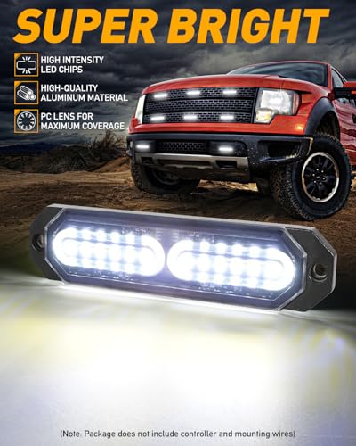 1200T Emergency Strobe Grille Lights (8 Count)