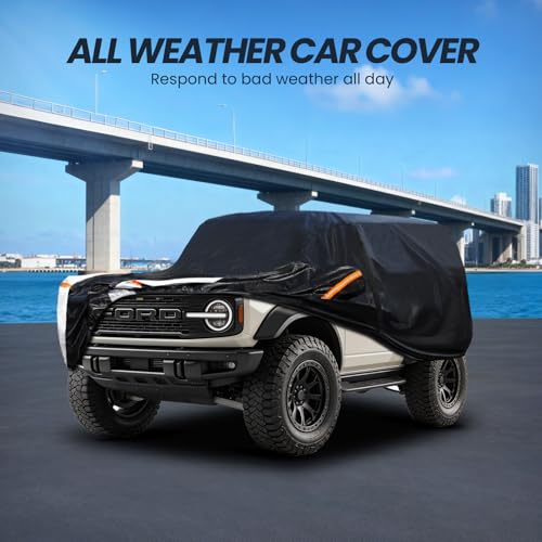 Multi Layer Car Cover Custom Fit for Ford Bronco 2 Door