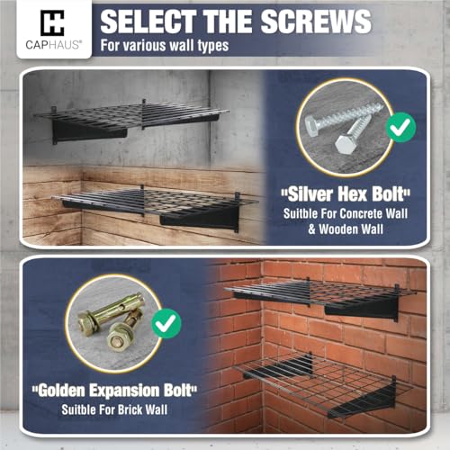 Garage Shelving Wall Mounted 36x18 Inch