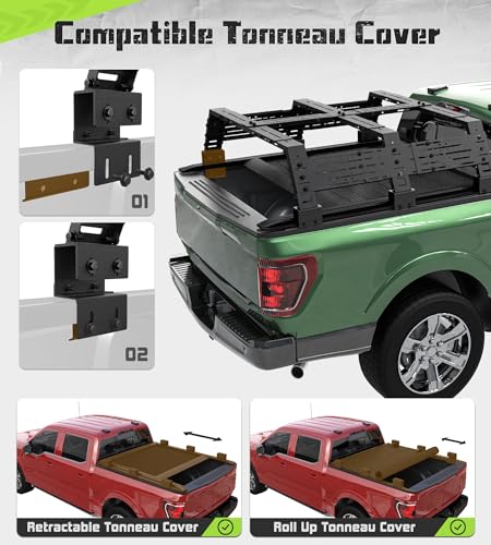 Truck Bed Rack Adjustable Height 16.7"