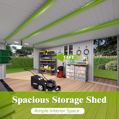 10x14 FT Outdoor Storage Shed with Window