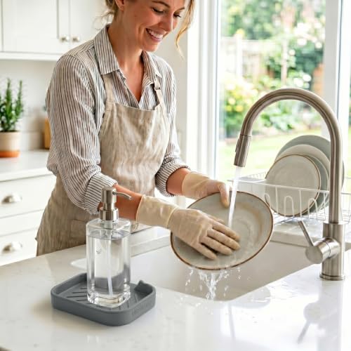 Silicone Soap Dish with Drain Spout