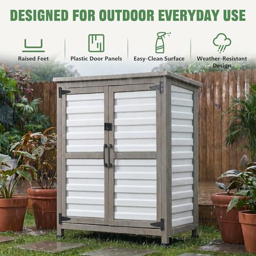 32" Small Outdoor Storage Cabinet