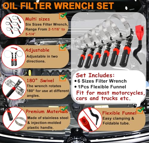 Oil Filter Wrench Set