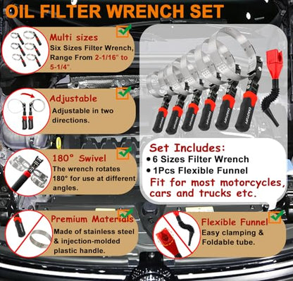 Oil Filter Wrench Set