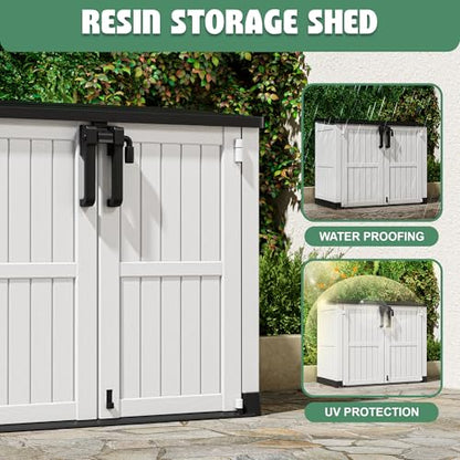 Outdoor Storage Cabinet 36 Cu Ft with Lockable Doors