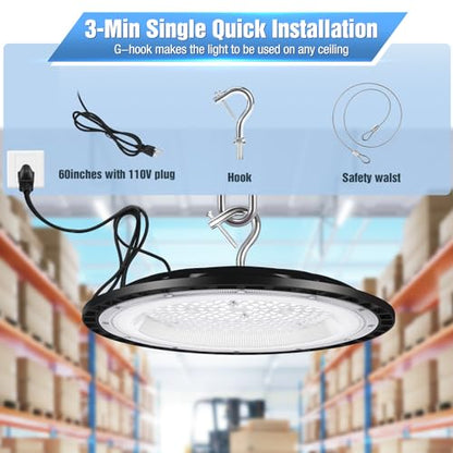 12 Pack 240W UFO LED High Bay Lights (12 Count)