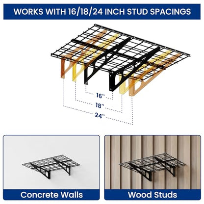 2 Pack Garage Shelving with Hooks (2 Count)