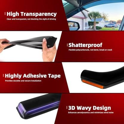 4pcs in Channel Window Rain Guards for Mazda CX (4 Count)