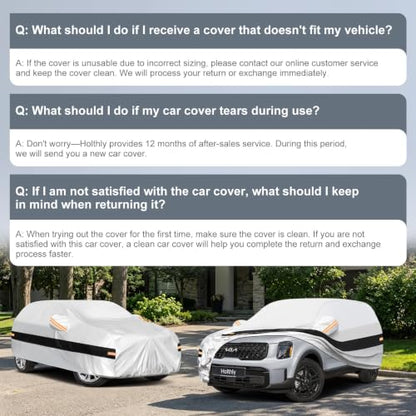 10 Layers SUV Car Cover Custom Fit for Kia Telluride