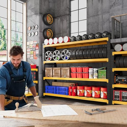 79” Wide Heavy Duty Metal Garage Shelving