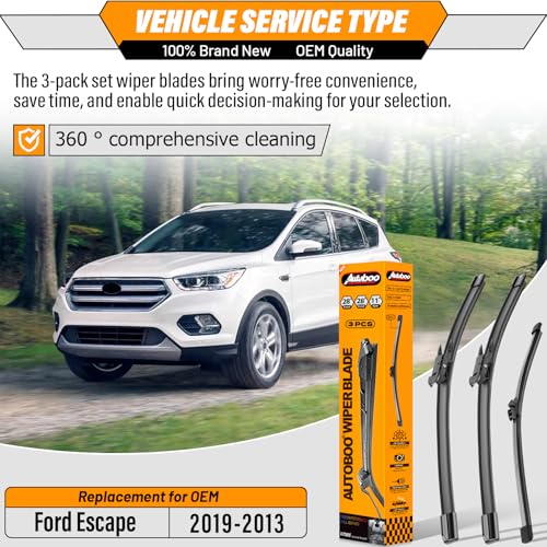 Windshield Wiper Blade Replacement for Ford Escape 2013