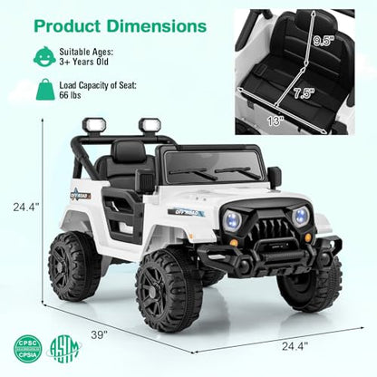12V Kids Ride on Truck Car