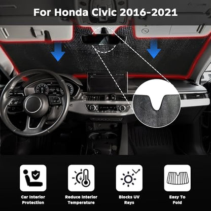Car Windshield Sun Shade for Honda Civic 2016