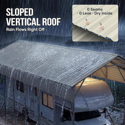 14x35x15 FT RV Metal Carport