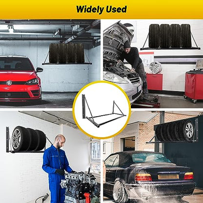 Adjustable Tire Rack Wall Mount for Garage