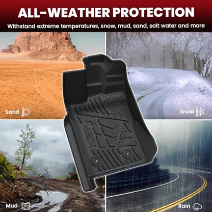 Floor Mats for Ford Ranger 2026 2025 2024 SuperCrew Carpet Floor