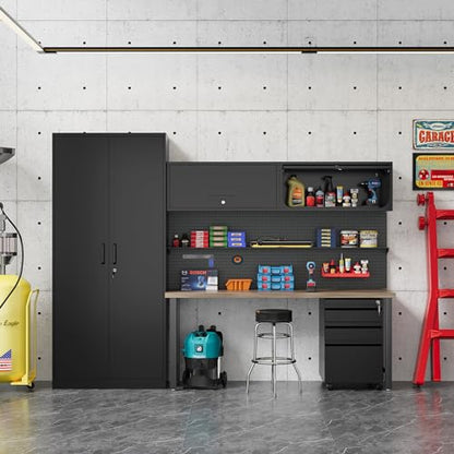Metal Storage Cabinet Black Wall Cabinets with Locking Door