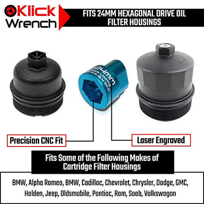 2 Stage 24mm Torque Limiting Oil Filter Wrench