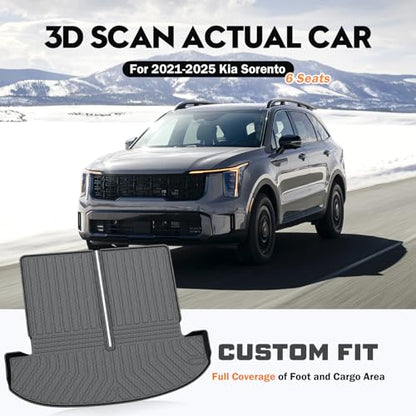 Trunk Cargo Mat for Kia Sorento 2021 (3 Count)