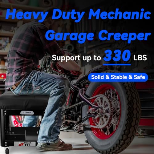 Rolling Creeper Garage Shop Seat for Men