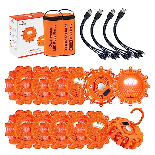 12 Pack LED Road Flares (12 Count (road flares))