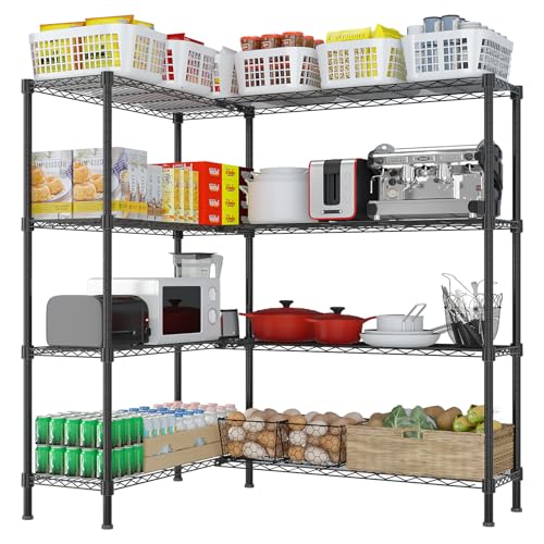 58" W Storage Shelves 1220LBS Heavy Duty Metal Shelving (4 Count)